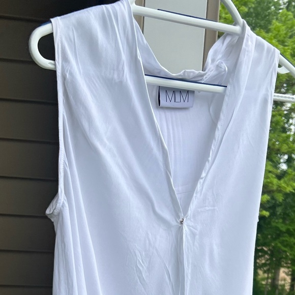 🆕 MLM White Drape Front Maternity & Nursing Blouse Size XS - Picture 5 of 10